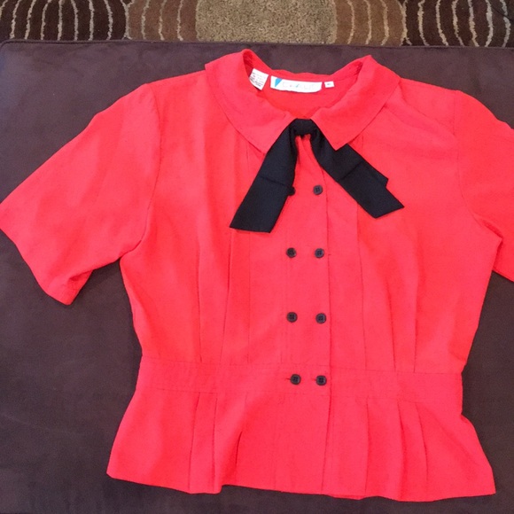 Tops - Short sleeve blouse button up